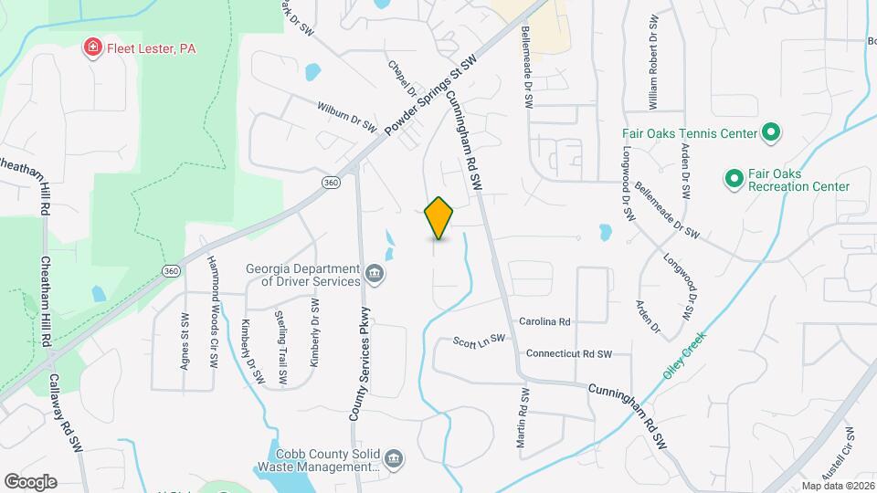 1403 Westward Dr SW Mapa y Detalles de la Ubicación