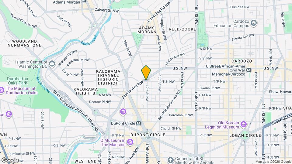 1910 T St NW Map and Location Details