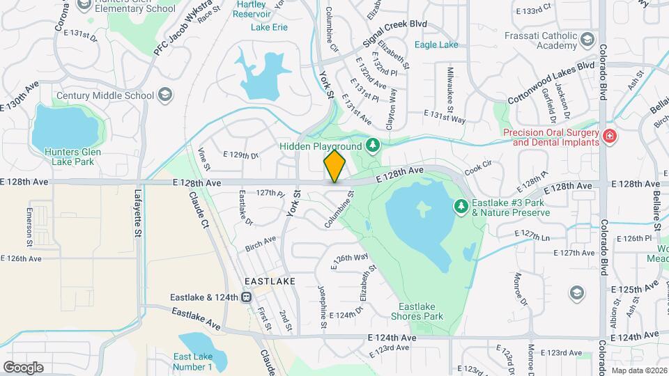 2487 E 127th Ct Mapa y Detalles de la Ubicación