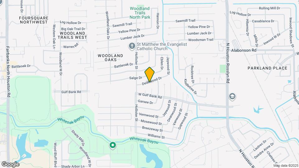 7623 Deadwood Dr Map and Location Details