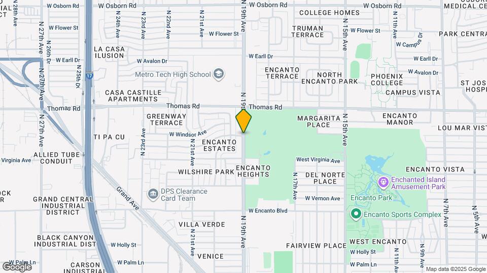 1620 W Cambridge Ave Map and Location Details