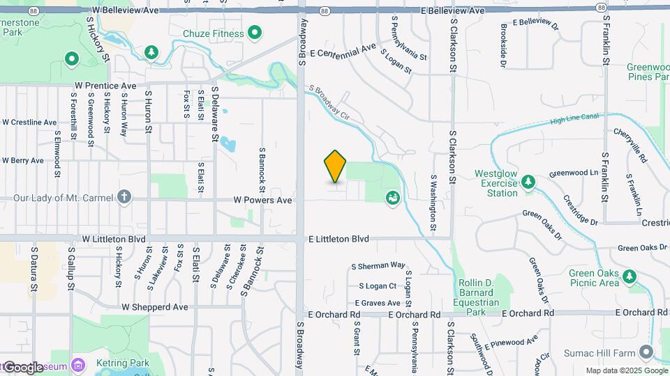 5567 S Sherman St Map and Location Details