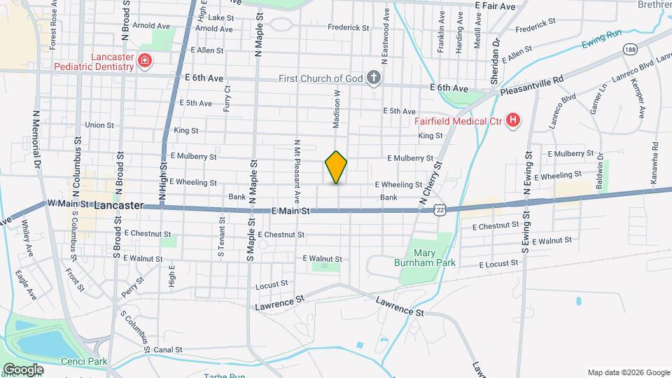 662 E Wheeling St Map and Location Details