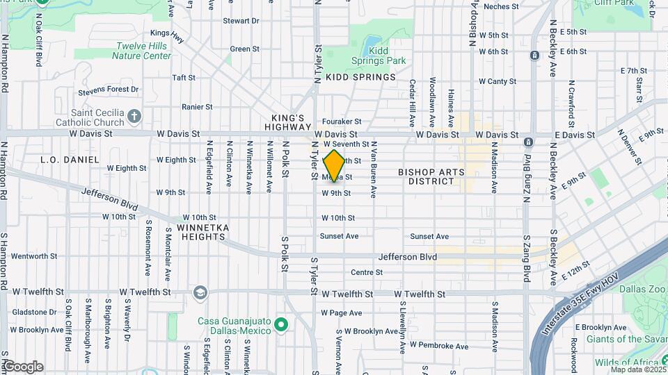 813 W 9th St, Unit 813 Map and Location Details