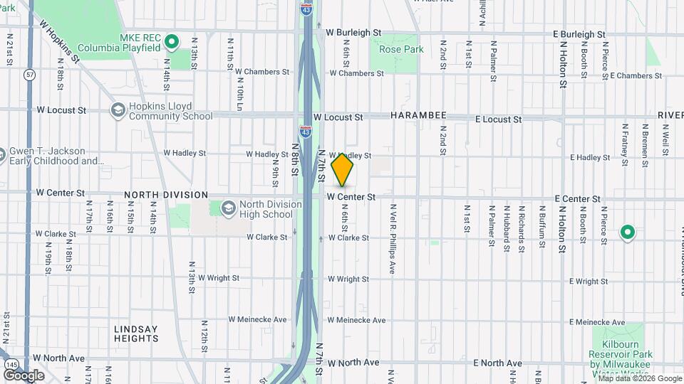 602 W Center St Map and Location Details
