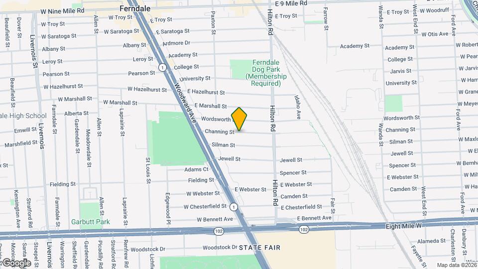 318 Channing St, Unit 2.0 Map and Location Details