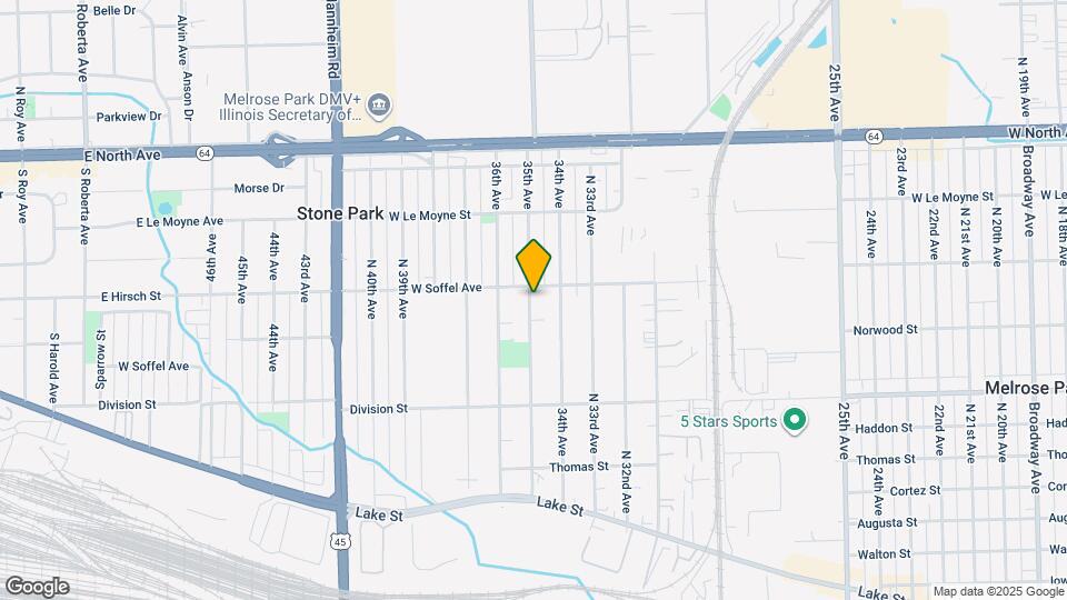 1619 N 35th Ave, Unit 1 Map and Location Details