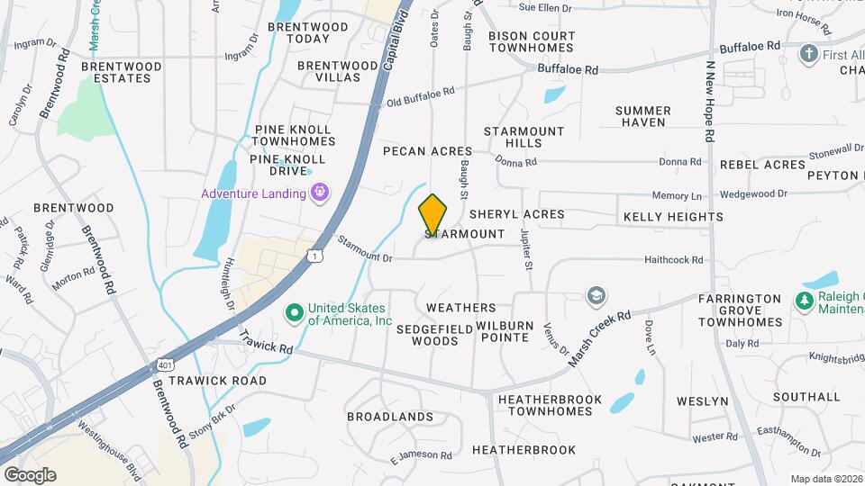 3316 Baugh St Map and Location Details