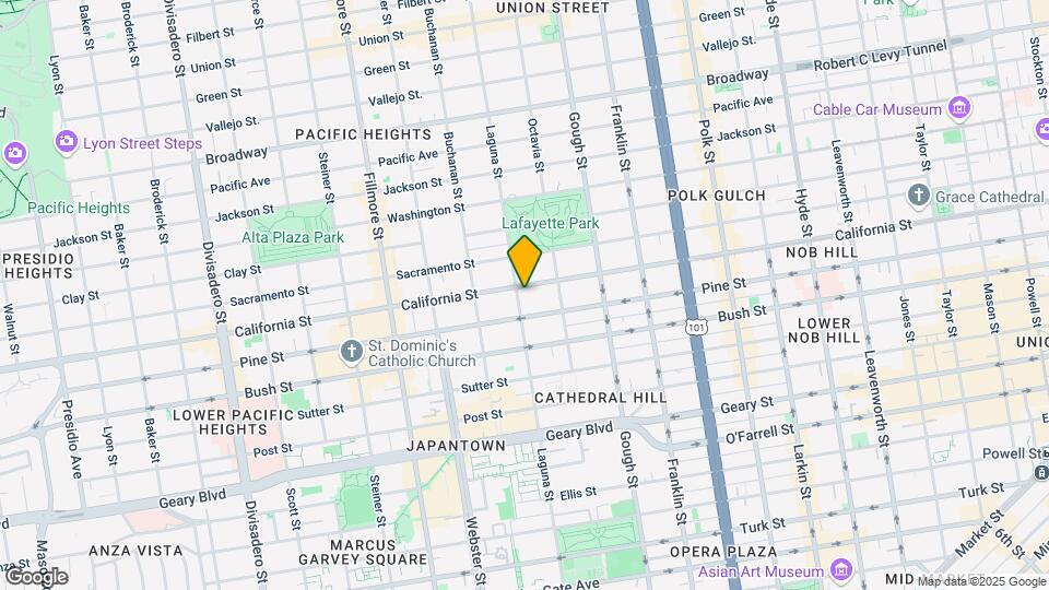 2095 California St Map and Location Details