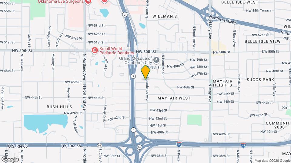 4701 N Independence Ave Map and Location Details