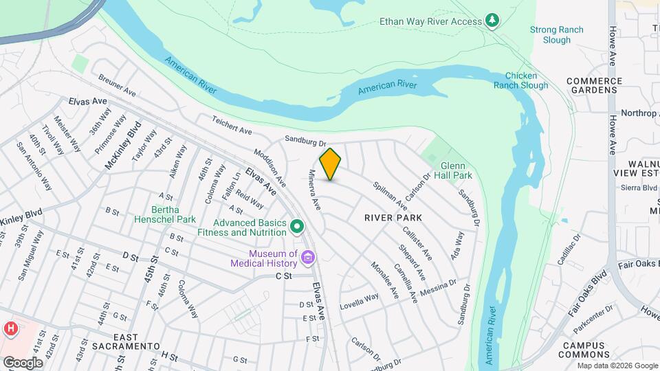 5310 Callister Ave Map and Location Details