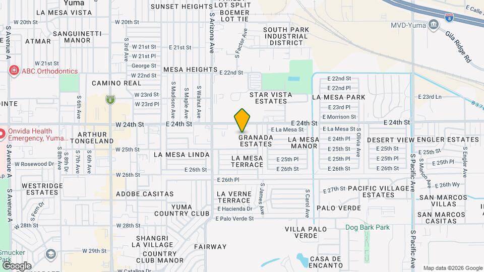 720 E 24th Pl Map and Location Details