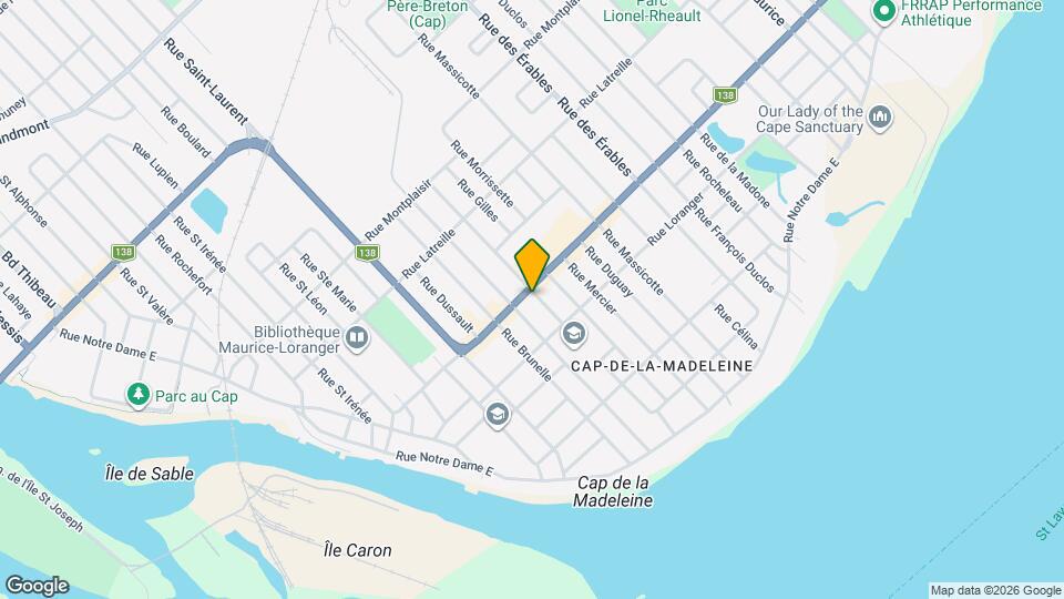 116-122 Sainte-Madeleine Boul Map and Location Details