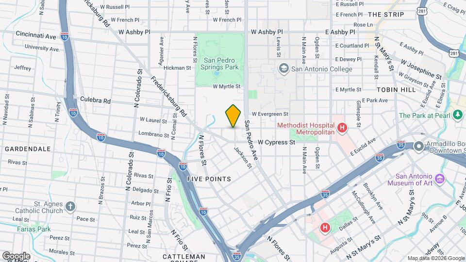 602 W Laurel St Map and Location Details