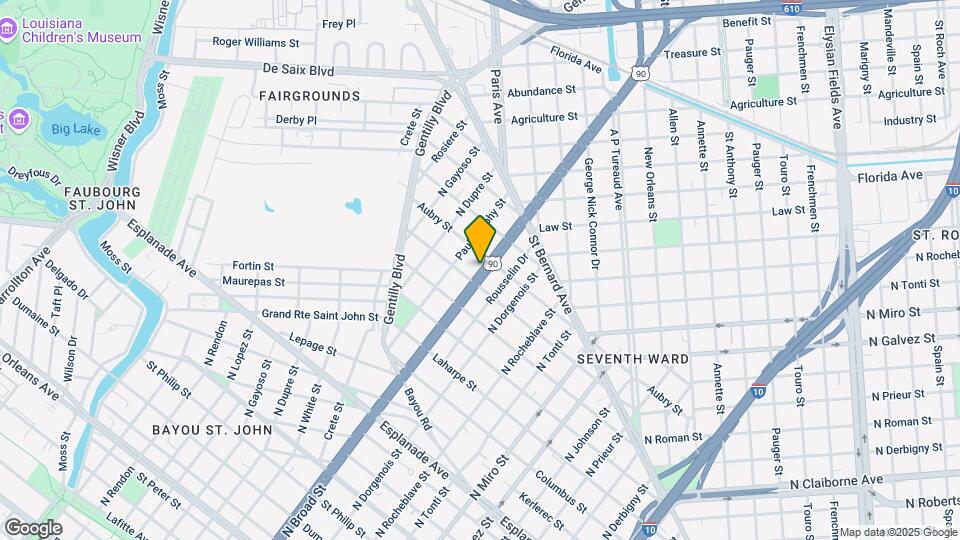 1719 N Broad St Map and Location Details