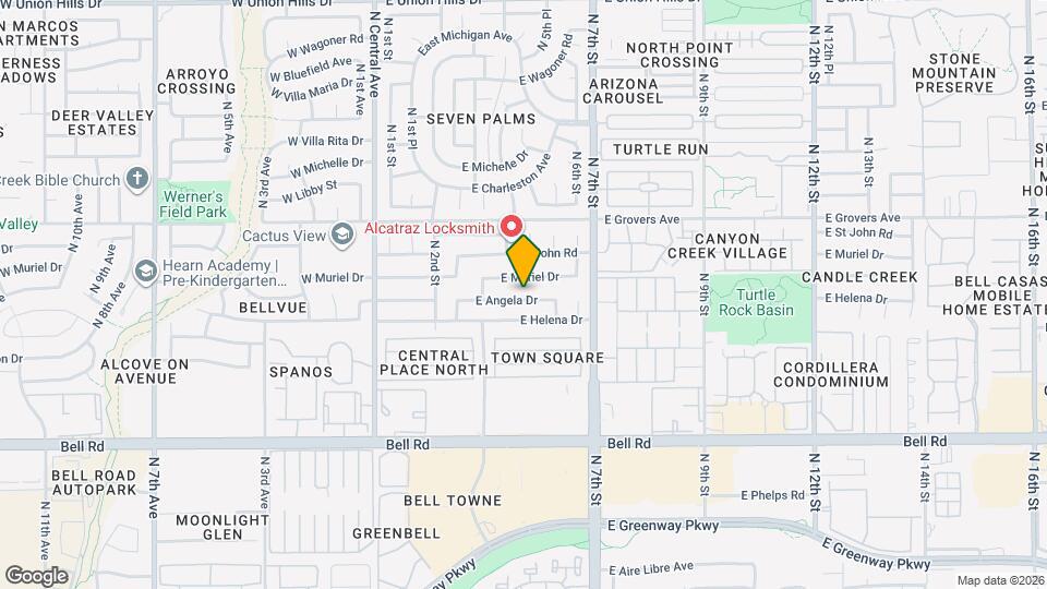 508 E Angela Dr Map and Location Details