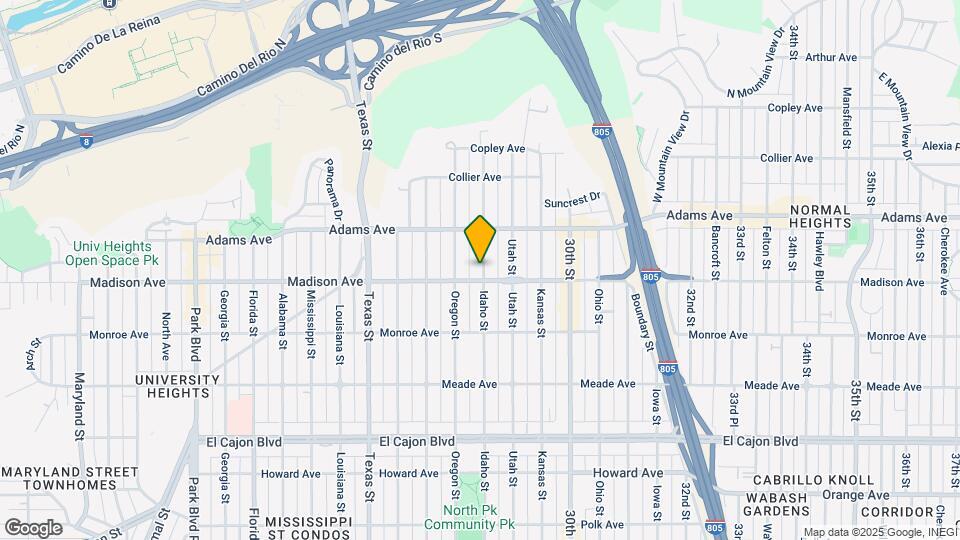 4614 Idaho St Map and Location Details