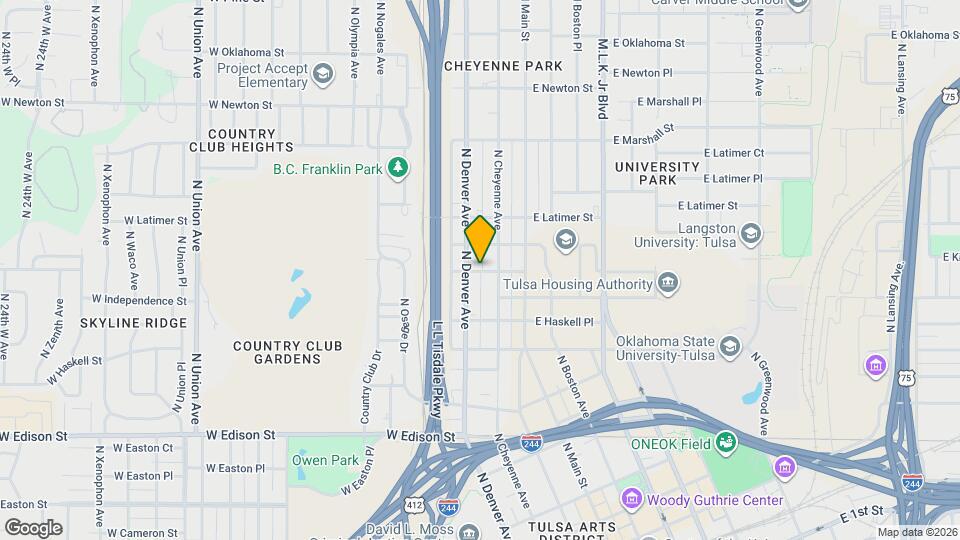 215 W Jasper St Map and Location Details