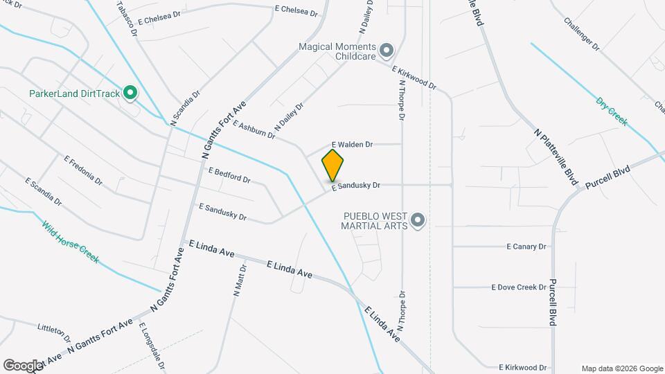 887 E Sandusky Dr Map and Location Details