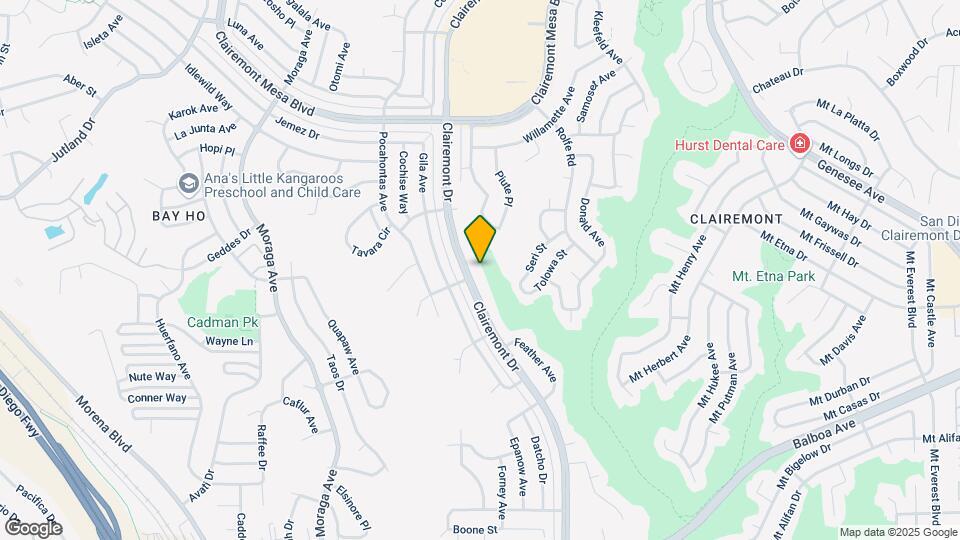 4409 Clairemont Dr Map and Location Details