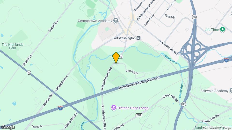 491 S Bethlehem Pike Map and Location Details