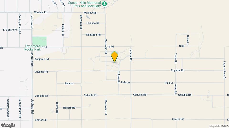 23989 Tahquitz Rd Map and Location Details
