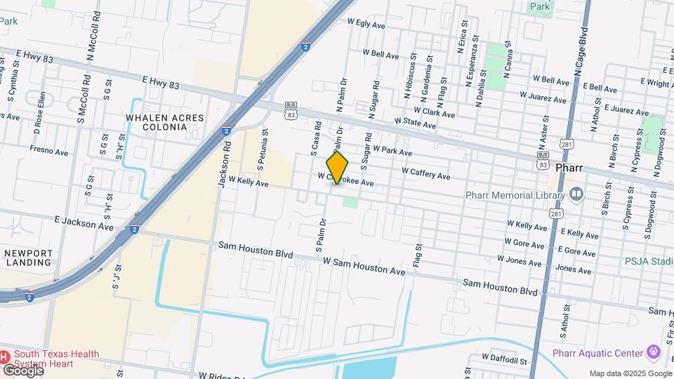 303 S Palm Dr Map and Location Details