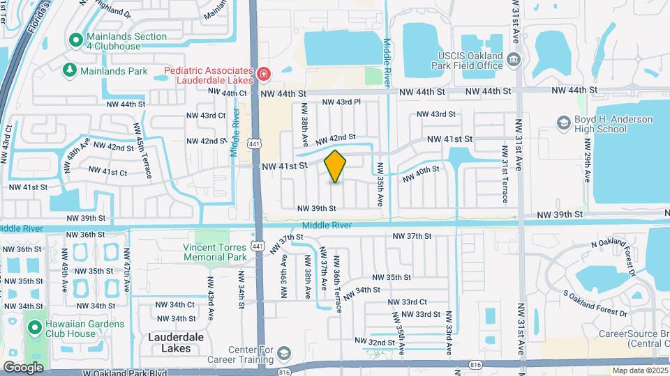 3962 NW 36th Way Map and Location Details