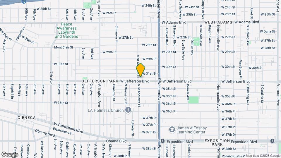 1885-1899 W Jefferson Blvd Map and Location Details