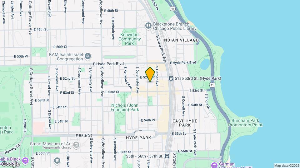 5225 S Blackstone Ave Map and Location Details