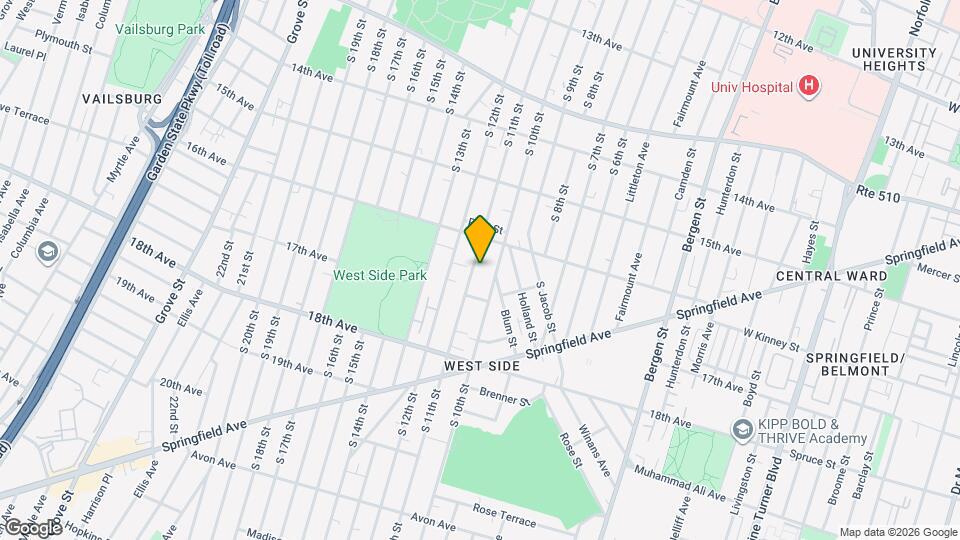 538 S 11th St Map and Location Details