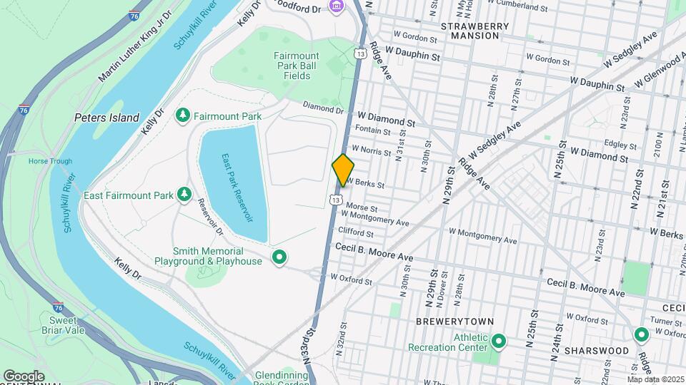 1829 N 33rd St Map and Location Details