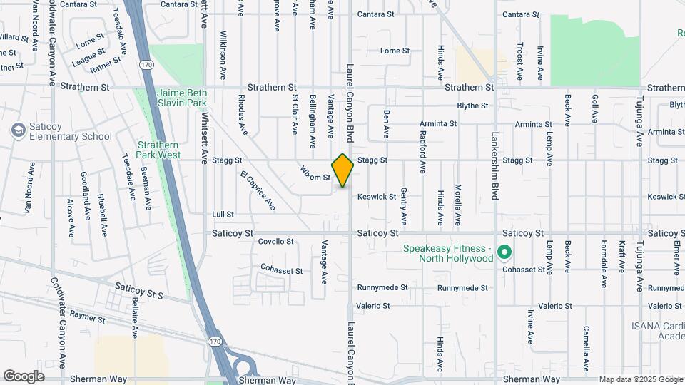 Laurel Canyon West Mapa y Detalles de la Ubicación
