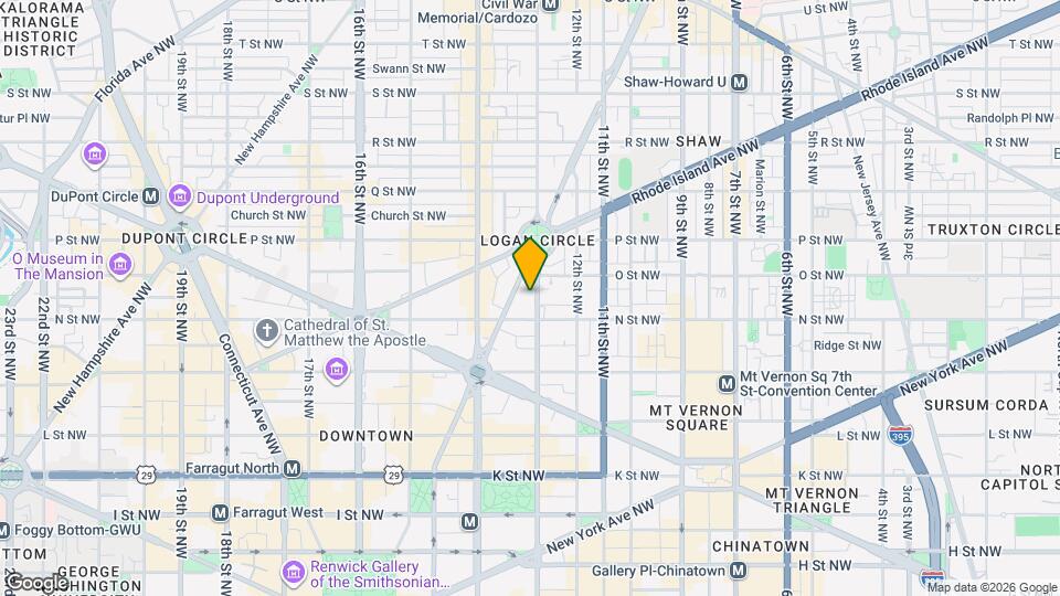 1318 13th St NW, Unit 1318 St. NW English Basement Map and Location Details