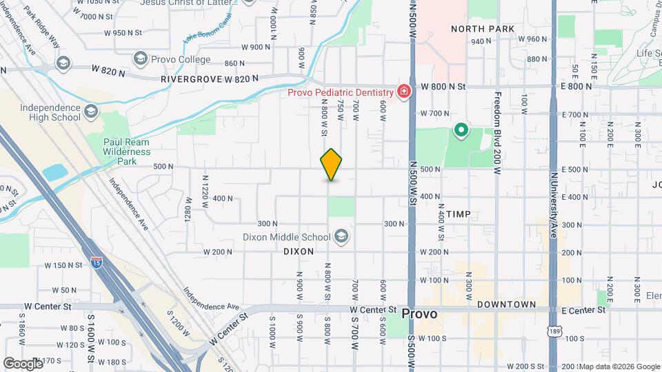 440 N 800 W St Mapa y Detalles de la Ubicación