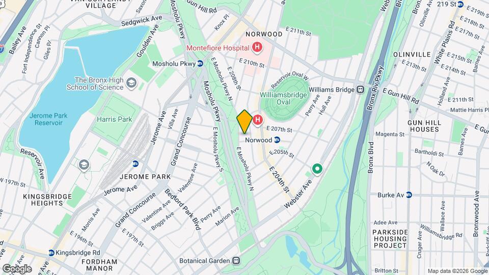 253 E 206th St Map and Location Details