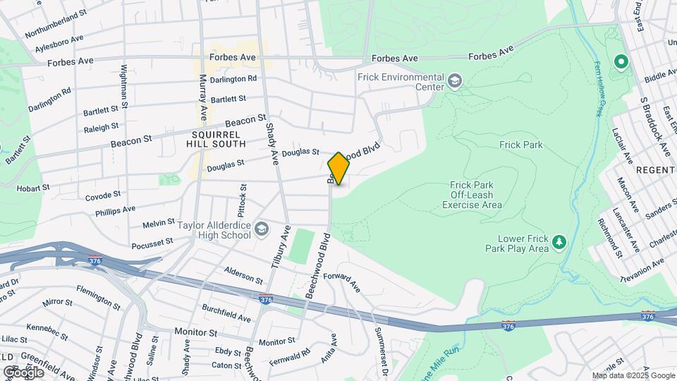 2421 Beechwood Blvd, Unit B Mapa y Detalles de la Ubicación