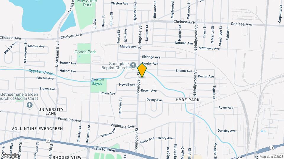 1154 Springdale St Map and Location Details