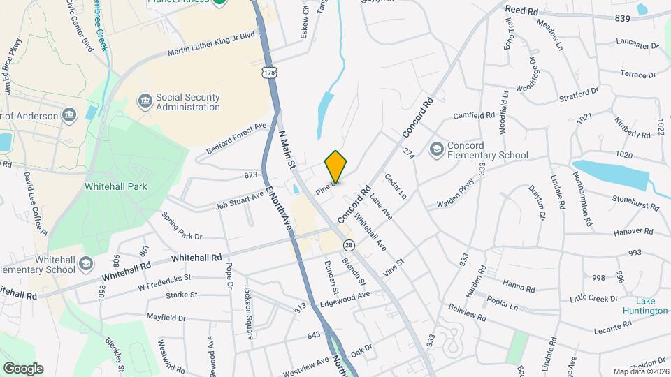 204 Pine Ln Map and Location Details