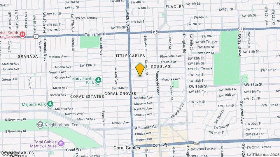 327 Menores Ave Map and Location Details