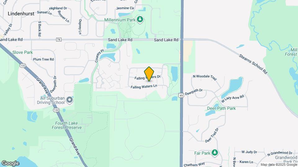 3141 Falling Waters Ln Map and Location Details