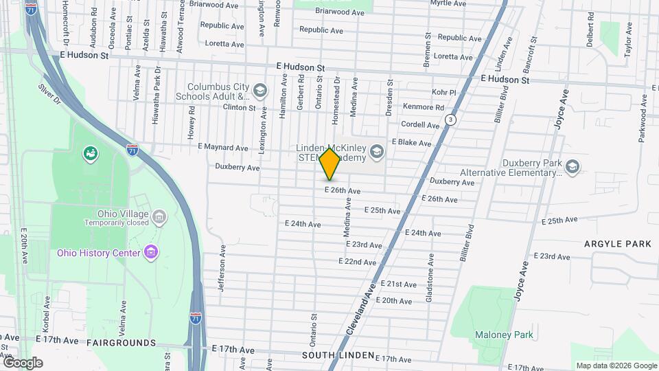 1230#1230 East 26th Avenue, 43211; #767230 - 767230 Mapa y Detalles de la Ubicación
