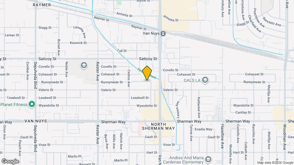 14552 Runnymede St Map and Location Details