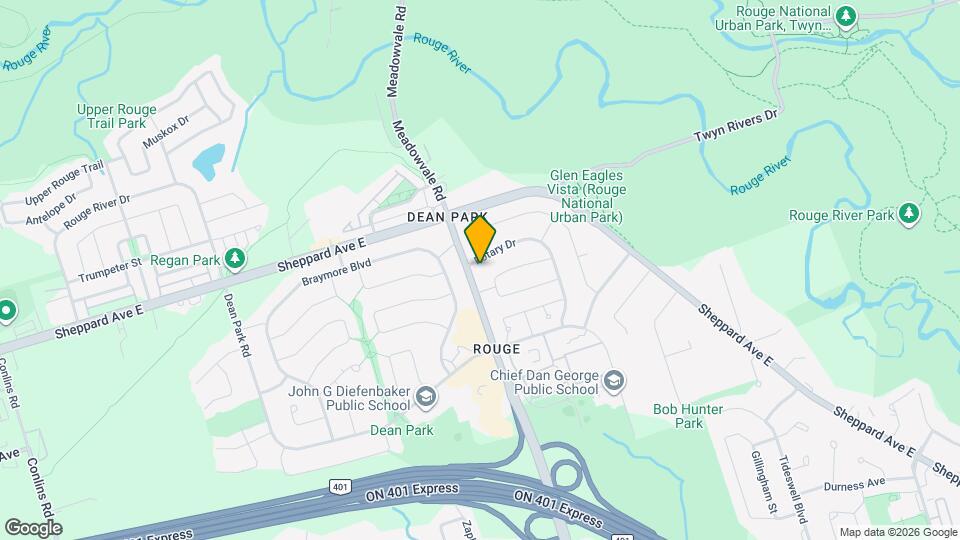 Pet-Friendly 2-Bedroom Semi-Detached Home with All Utilities Included – Scarborough Map and Location Details