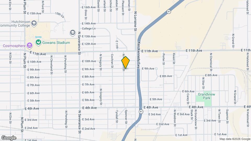 1301 E 9th Ave Map and Location Details