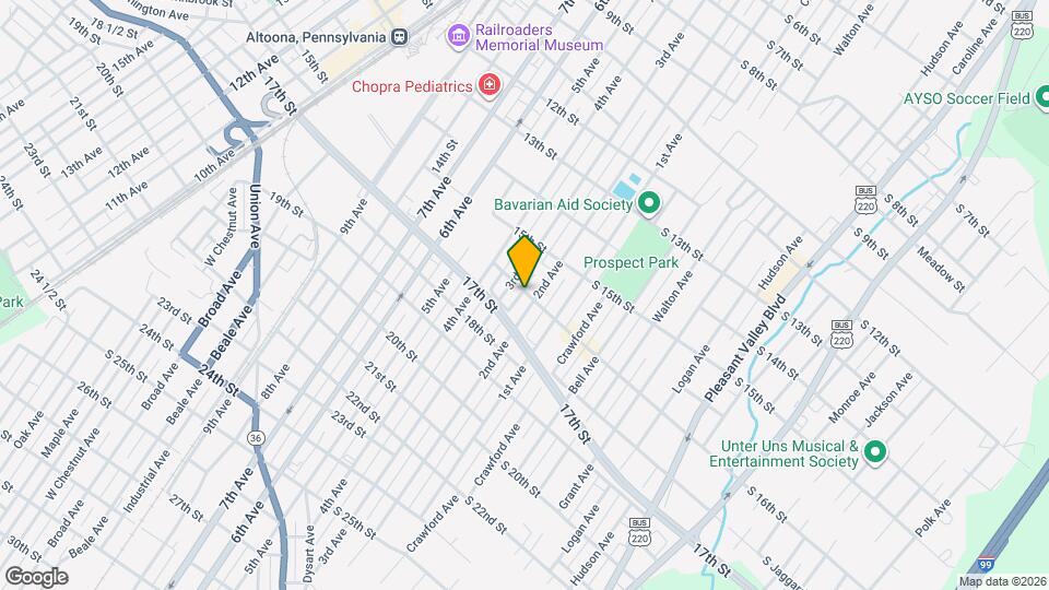 205 16th St, Unit 207-2nd Fl R Map and Location Details