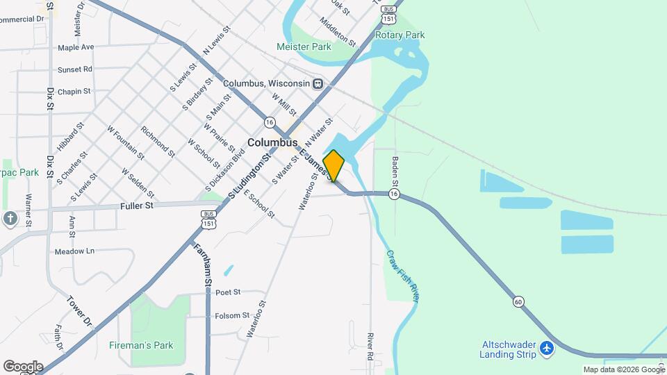 412 E James St Map and Location Details