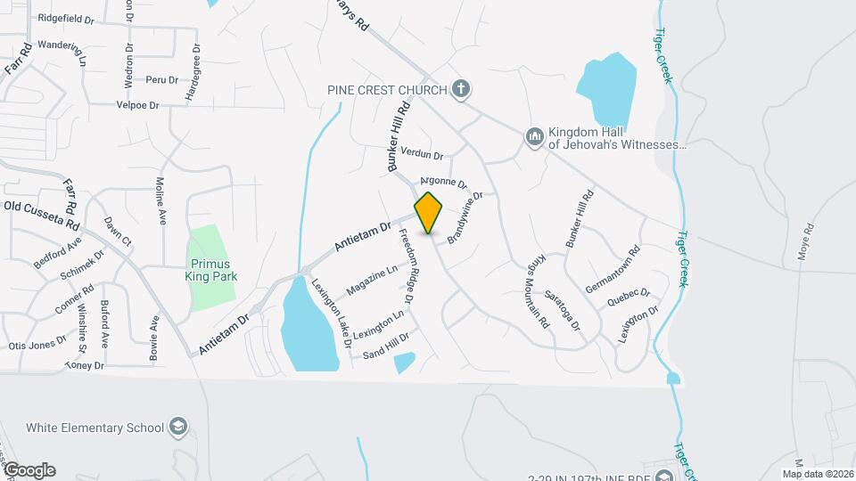 1231 Bunker Hill Rd Map and Location Details