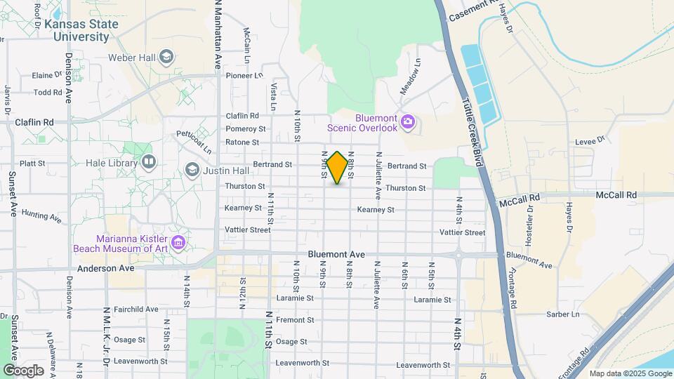 817 Thurston St Map and Location Details