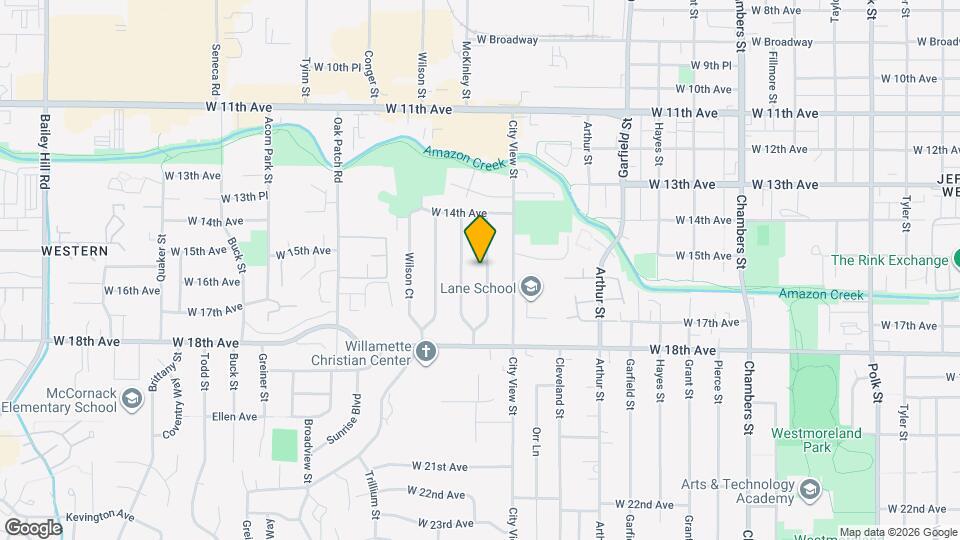 1556 McKinley St Map and Location Details